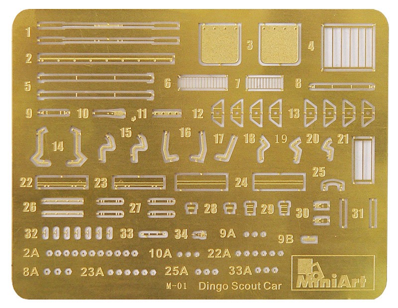 MiniArt 35087 1:35 Zırhlı Keşif Aracı Dingo Mk 1a Mürettebat ile birlikte