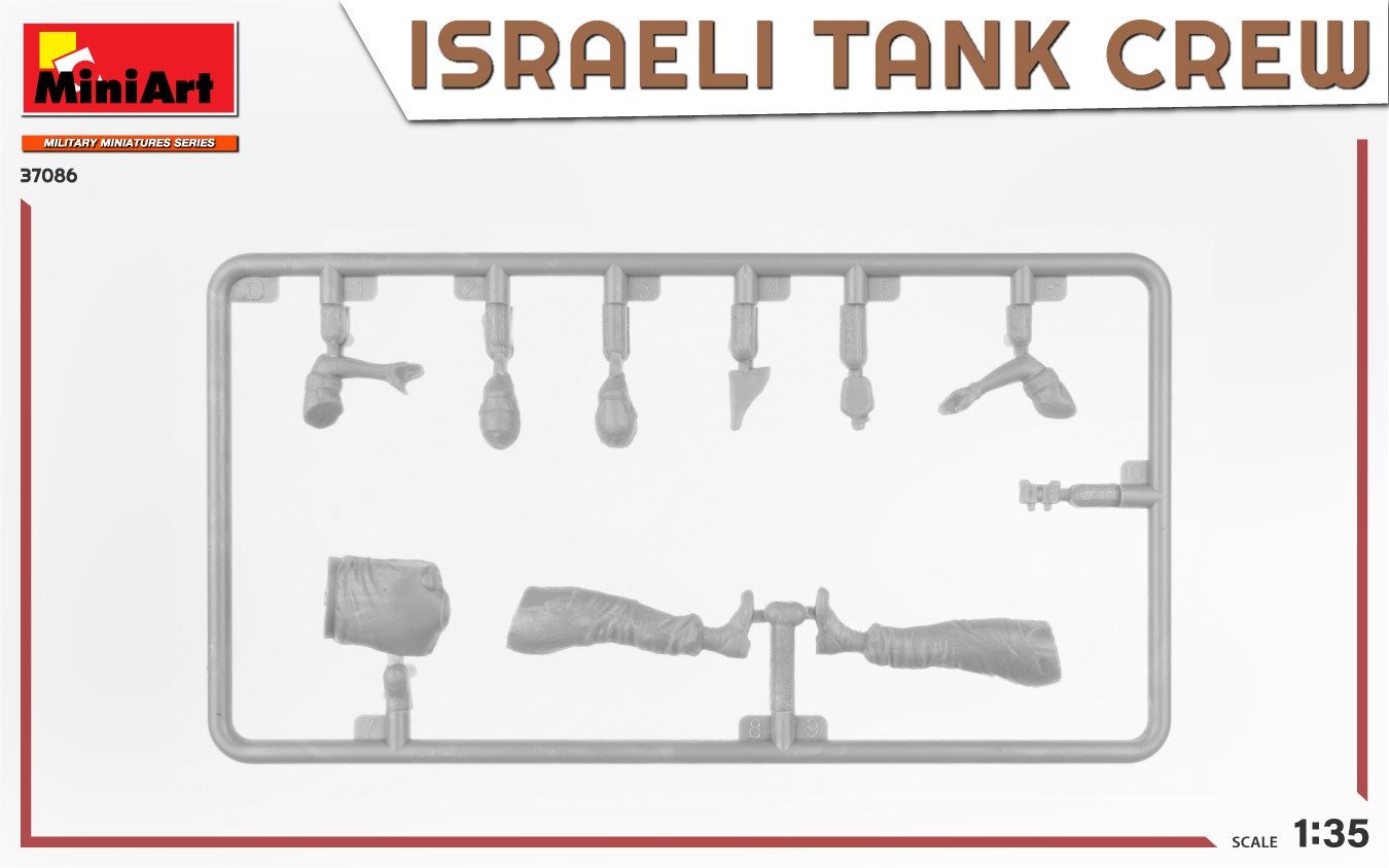 MiniArt 37086 1:35 İsrail Tank Mürettebatı Yom Kippur Savaşı