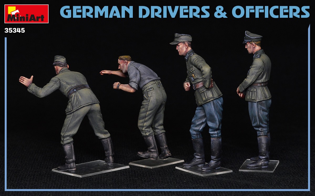 MiniArt 35345 1:35 Alman Şoför ve Memurlar