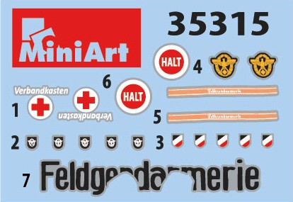 MiniArt 35315 1:35 Alman Jandarma Ekibi. Özel Üretim