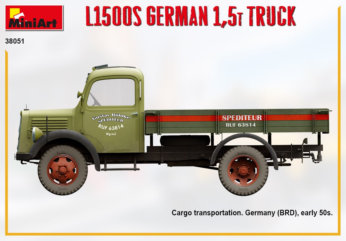 MiniArt 38051 1:35 L1500S Alman 1,5T Kamyon