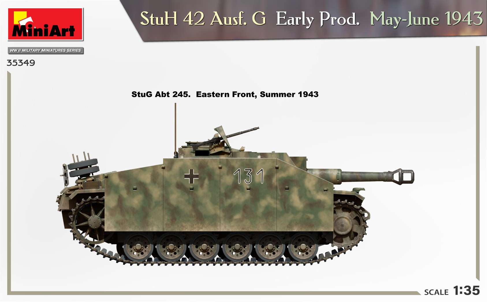 MiniArt 35349 1:35 StuH 42 Ausf. G. Early Prod (Mayıs-Haziran 1943)