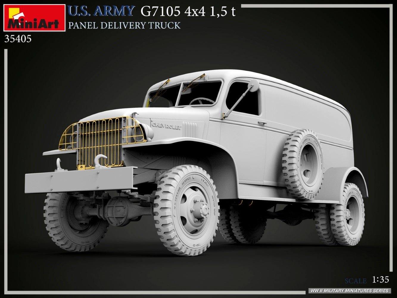 MiniArt 35405 1:35 ABD Ordusu G7105 4x4 1,5T Teslimat Kamyonu