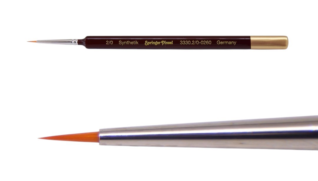Springer Pinsel Üçgensi Künstler-Aquarellpinsel Sentetik Fırça 2 0