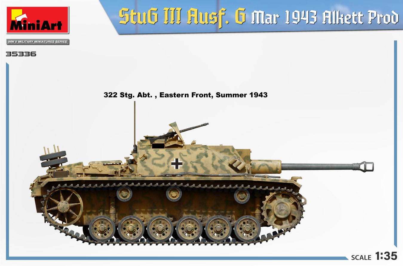 MiniArt 35336 1:35 StuG III Ausf G Mar 1943 Alkett Prod