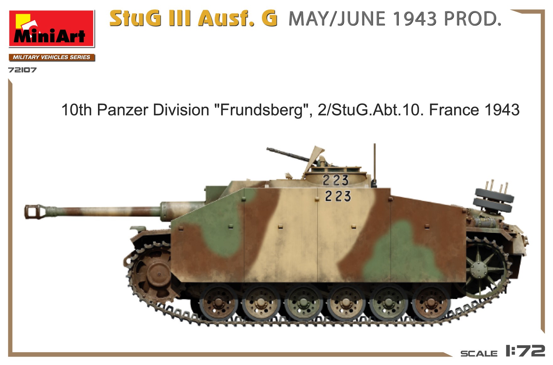 MiniArt 1:72 StuG III Ausf. G May/Tem 1943 Üretimi
