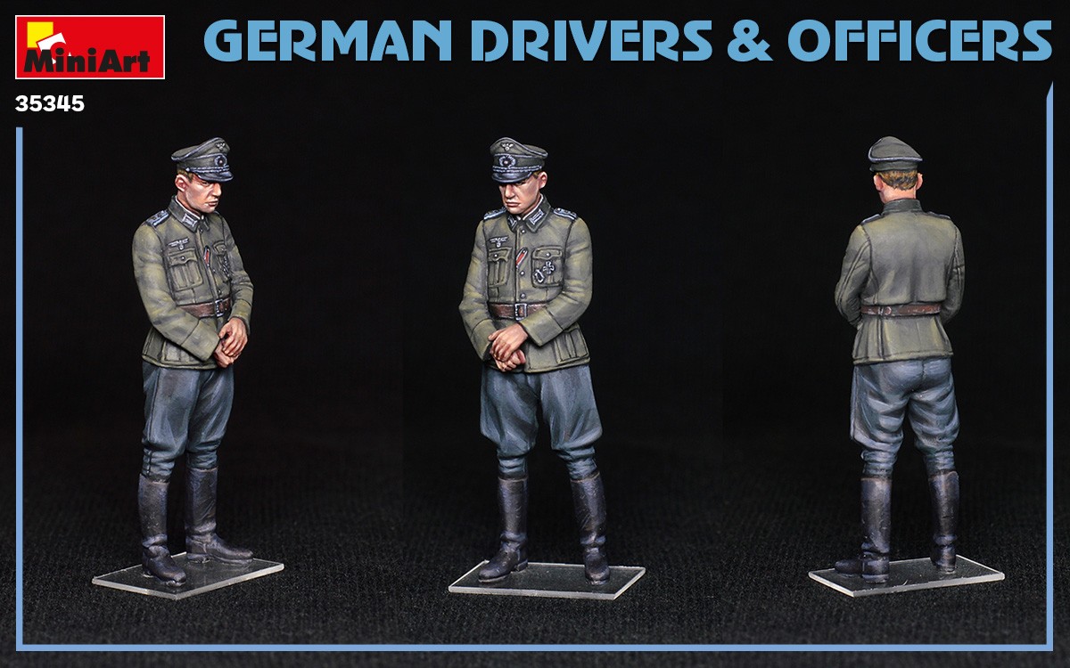 MiniArt 35345 1:35 Alman Şoför ve Memurlar
