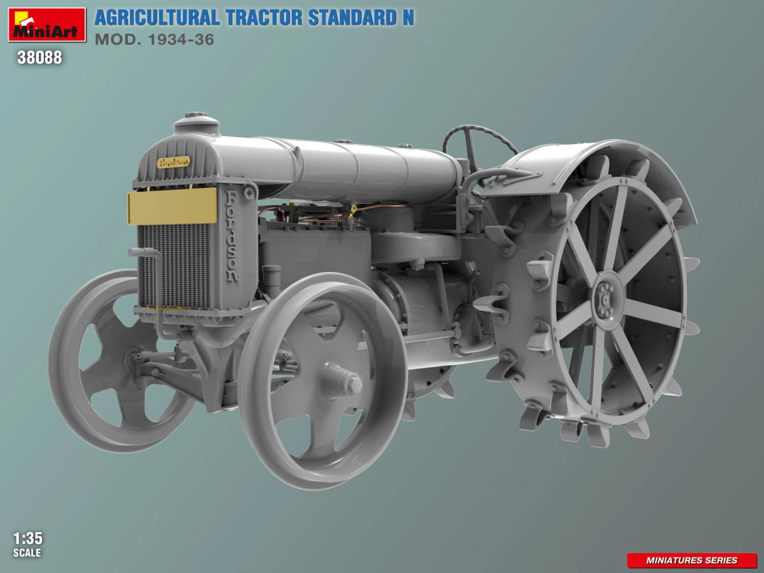 MiniArt 38088 1:35 Tarımsal Traktör Maketi. Standart N Mod. 1934-36
