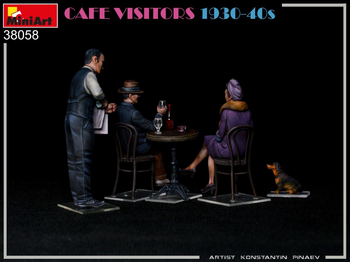 MiniArt 38058 1:35 Kafe Ziyaretçileri (1930-40'lar)