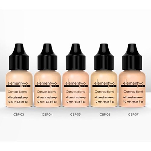 Elementwo Pro Canvas Blend Airbrush Makeup 5x10ml. Fair Medium Fondöten Kiti