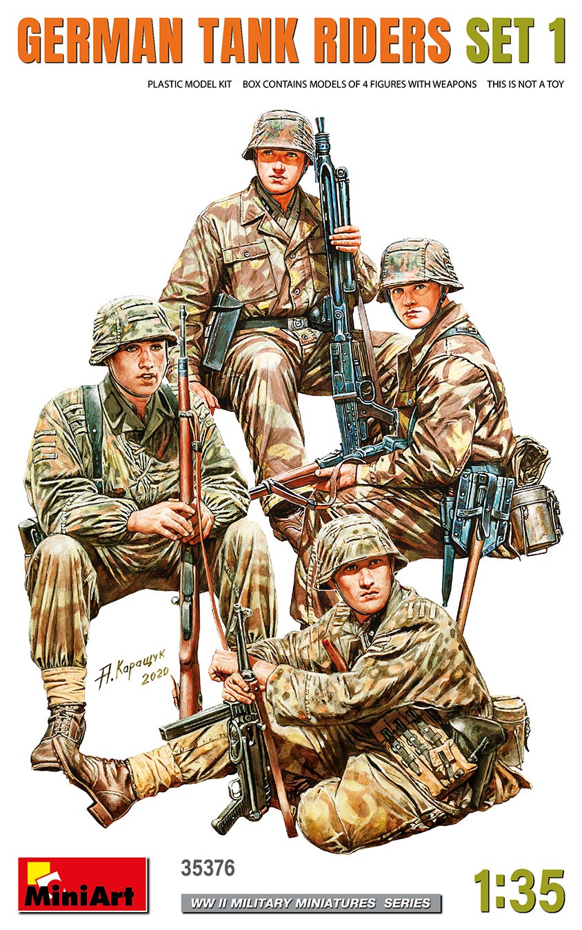 MiniArt 35376 1:35 Alman Tank Sürücüleri Set 1