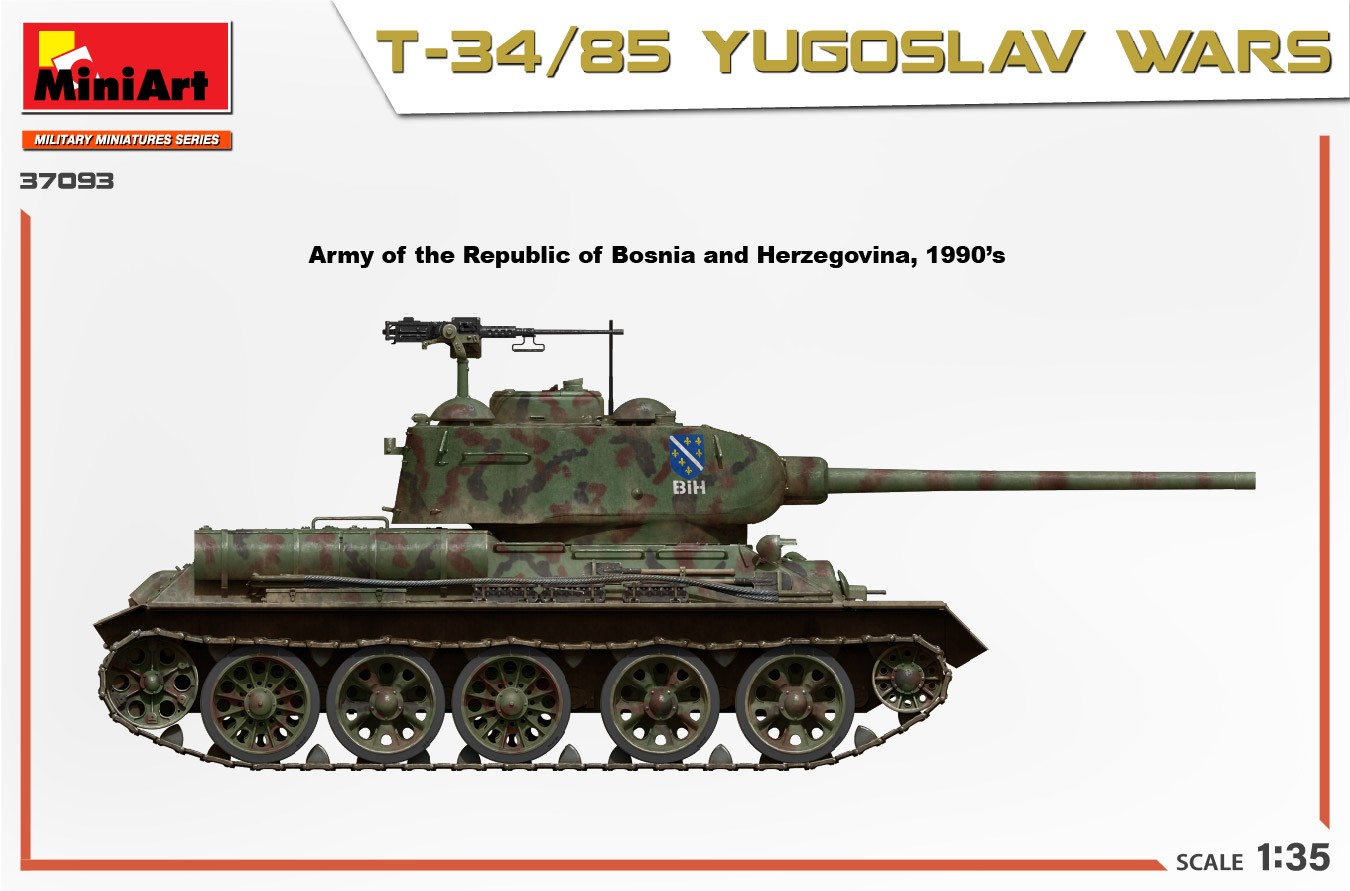 MiniArt 37093 1:35 T-34/85 Yugoslav Savaşları