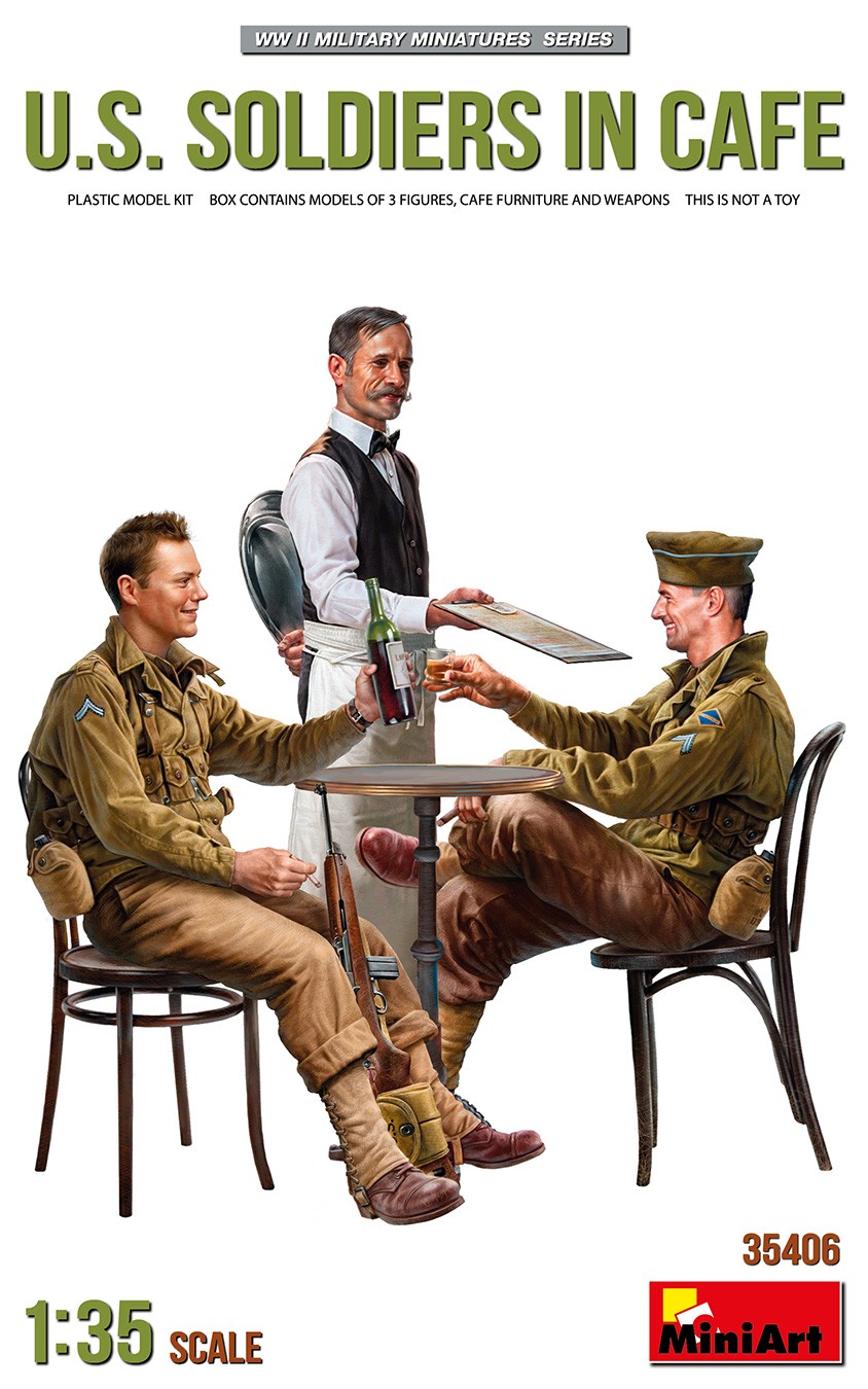 MiniArt 35406 1:35 Kafedeki Amerikan Askerler