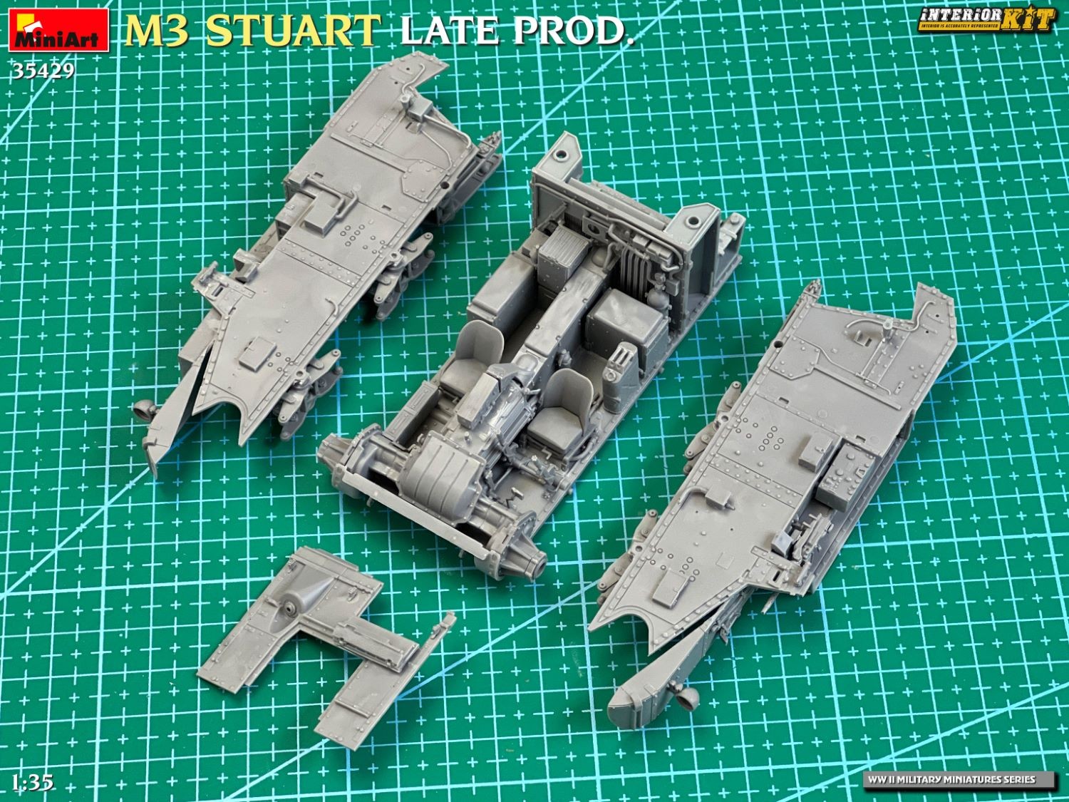 MiniArt 35429 1:35 M3 Stuart Geç Dönem Tank Maketi Interior Kit