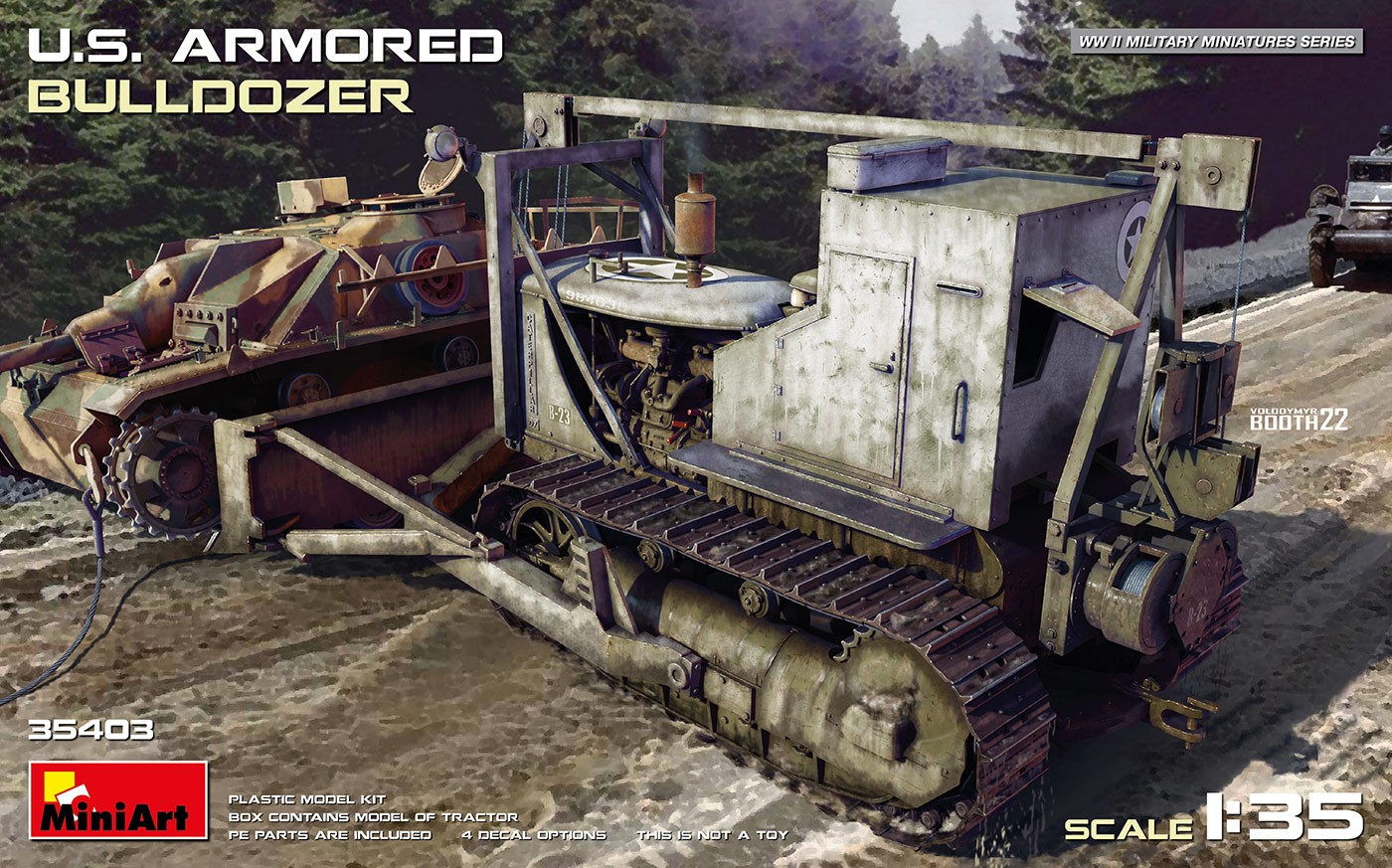 MiniArt 35403 1:35 Amerikan Zırhlı Buldozer