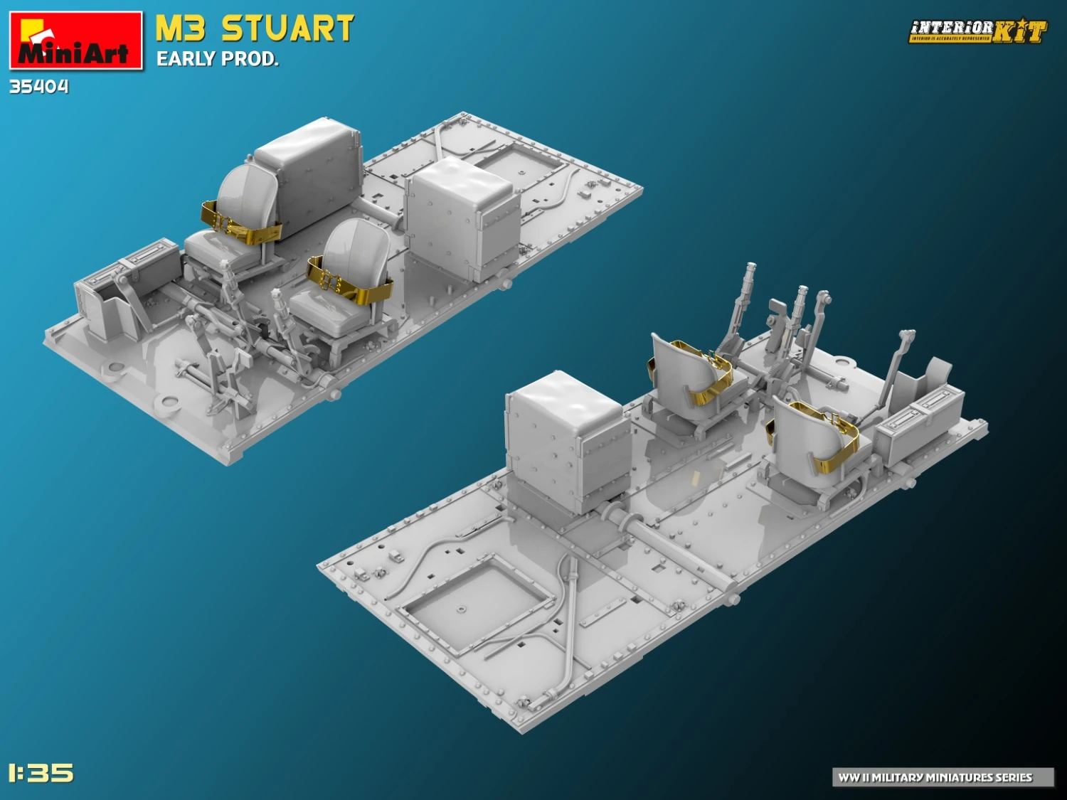 MiniArt 35404 1:35 M3 Stuart Early Prod. Interior Kit