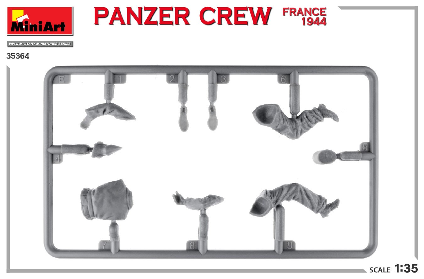 MiniArt 35364 1:35 Panzer Mürettebatı. Fransa 1944