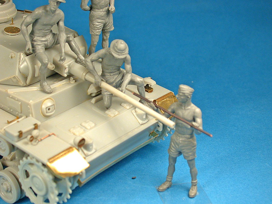 MiniArt 35278 1:35 Alman Tank Mürettebatı Afrika Korps. Özel Üretim