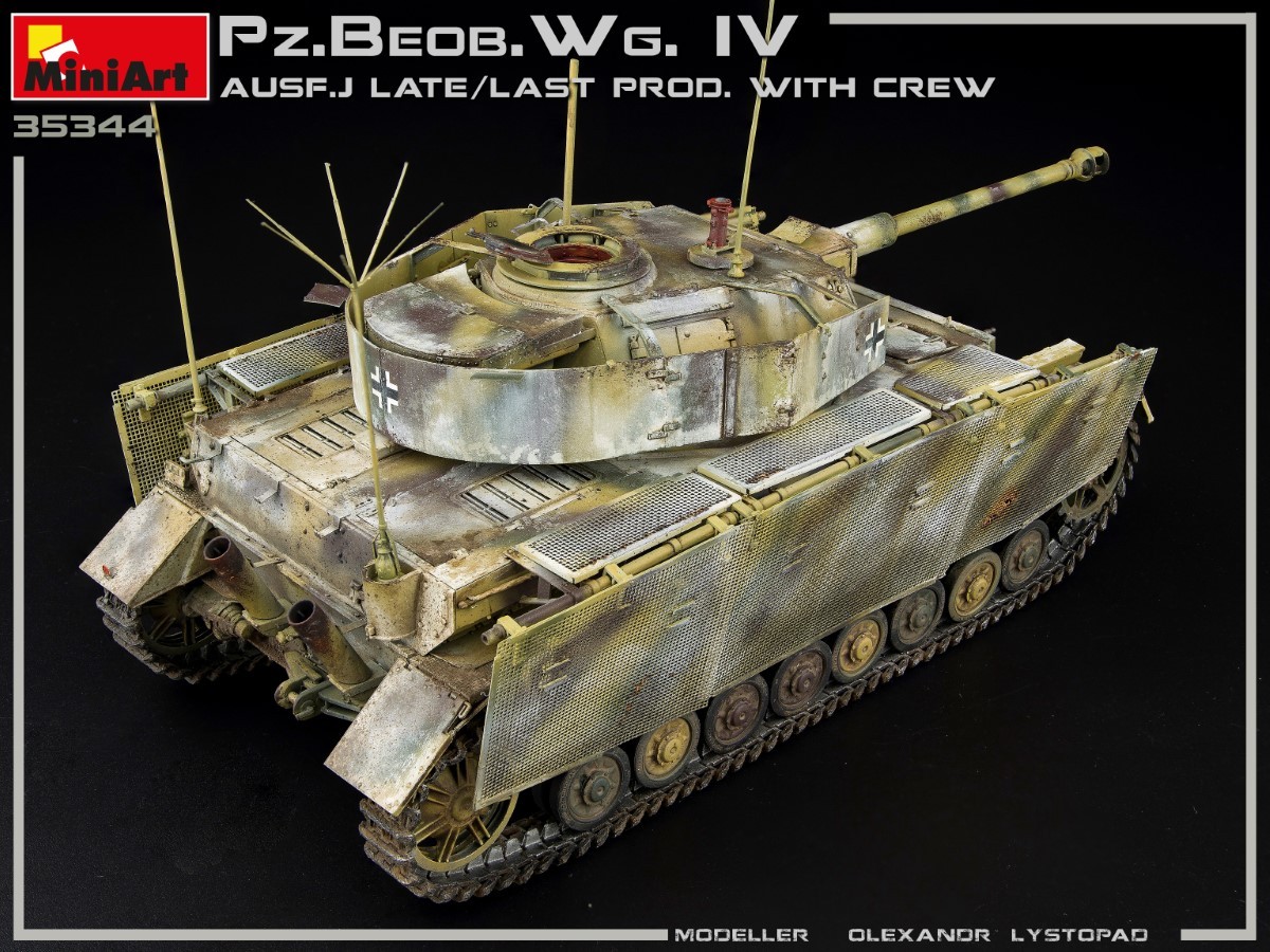 MiniArt 35344 1:35 Pz. Beob. Wg. IV Ausf J Son Üretim & Mürettebat