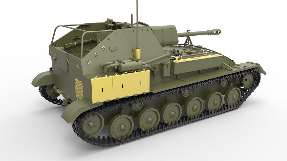 MiniArt 35262 1:35 SU-76M. Mürettebat ile birlikte. Özel Üretim