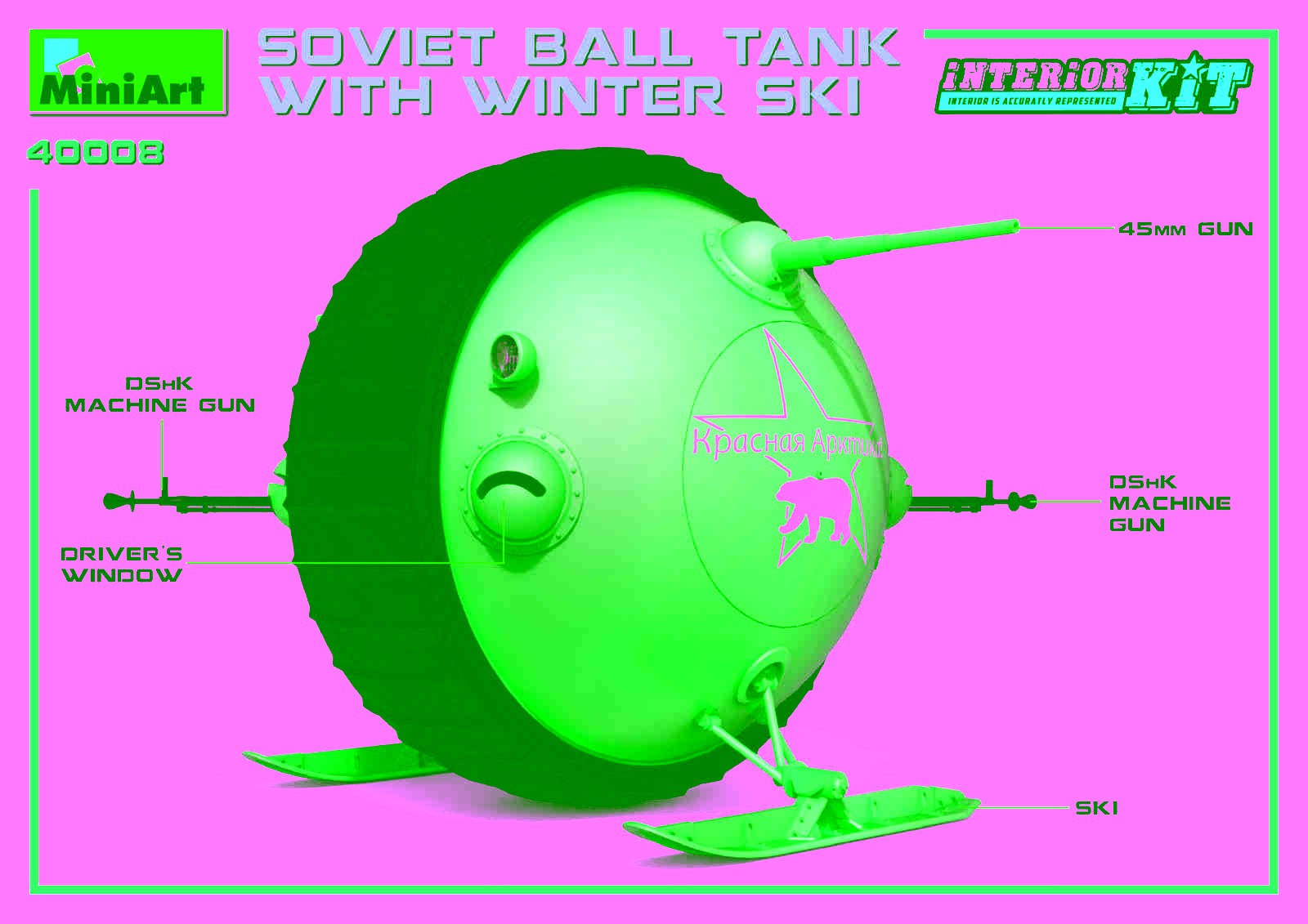 MiniArt 40008 1:35 Kayaklı Sovyet Top Tank - Interior Kit