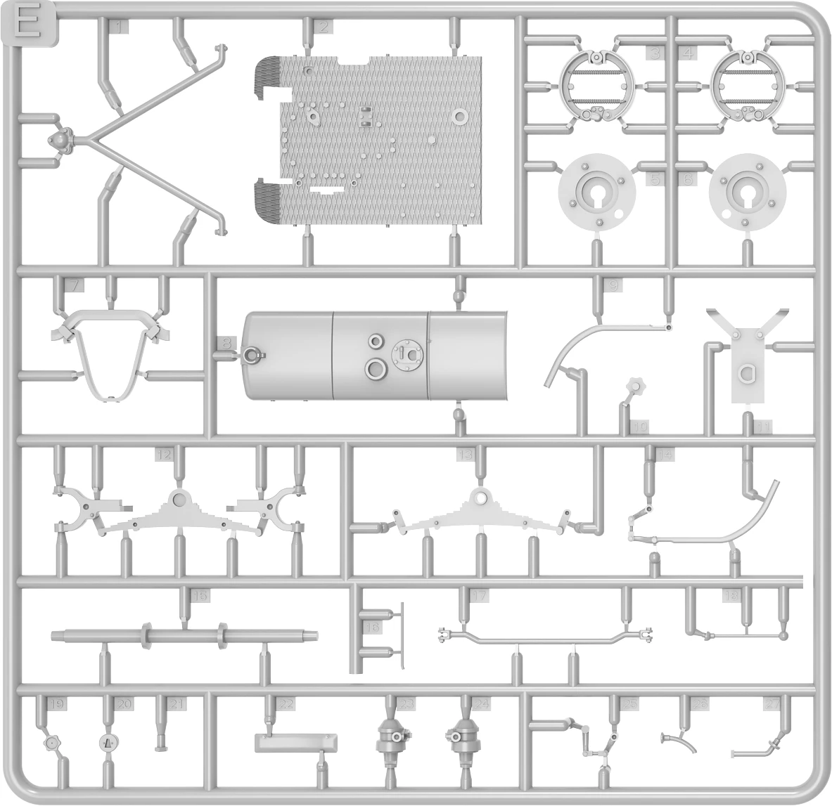MiniArt 24010 1:24 1:24 Kabinli Alman Traktörü D8506