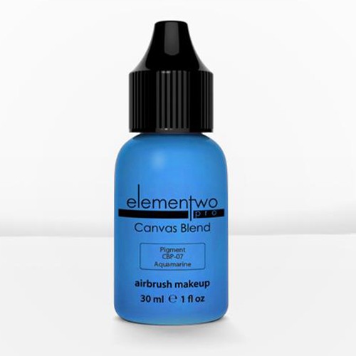 Elementwo Pro Canvas Blend Airbrush Makeup CBP-07 Aquamarine Mat Pigment 30ml.
