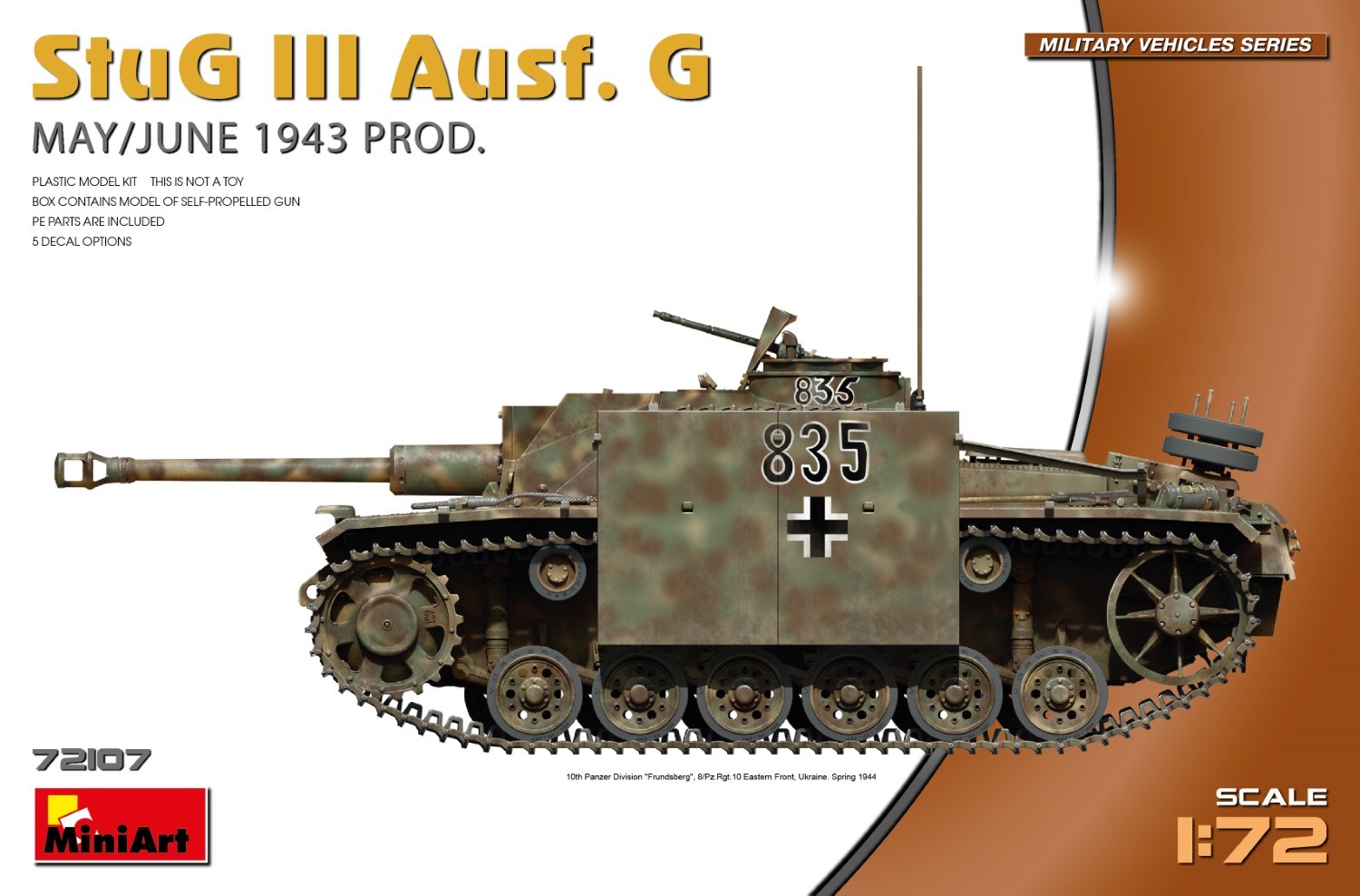 MiniArt 1:72 StuG III Ausf. G May/Tem 1943 Üretimi