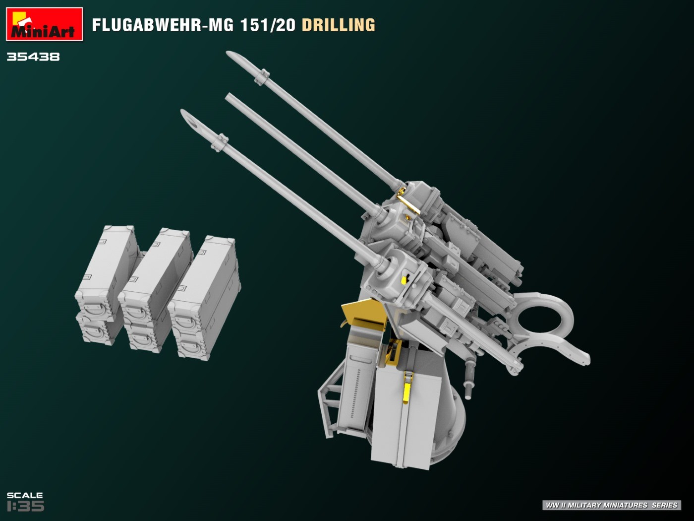 MiniArt 35438 1:35 Flugabwehr-MG 151/20 Drilling