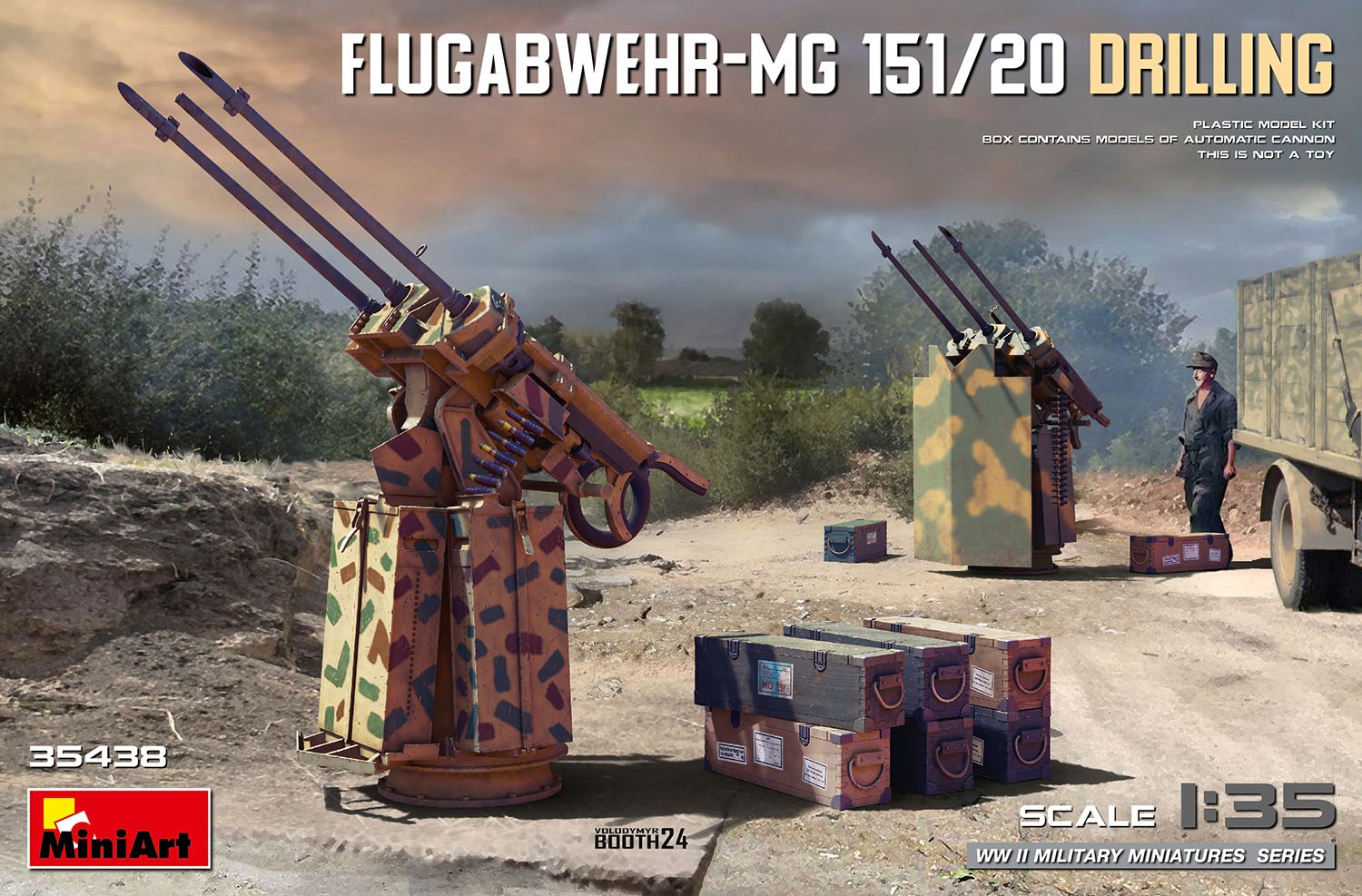 MiniArt 1:35 Flugabwehr-MG 151/20 Drilling