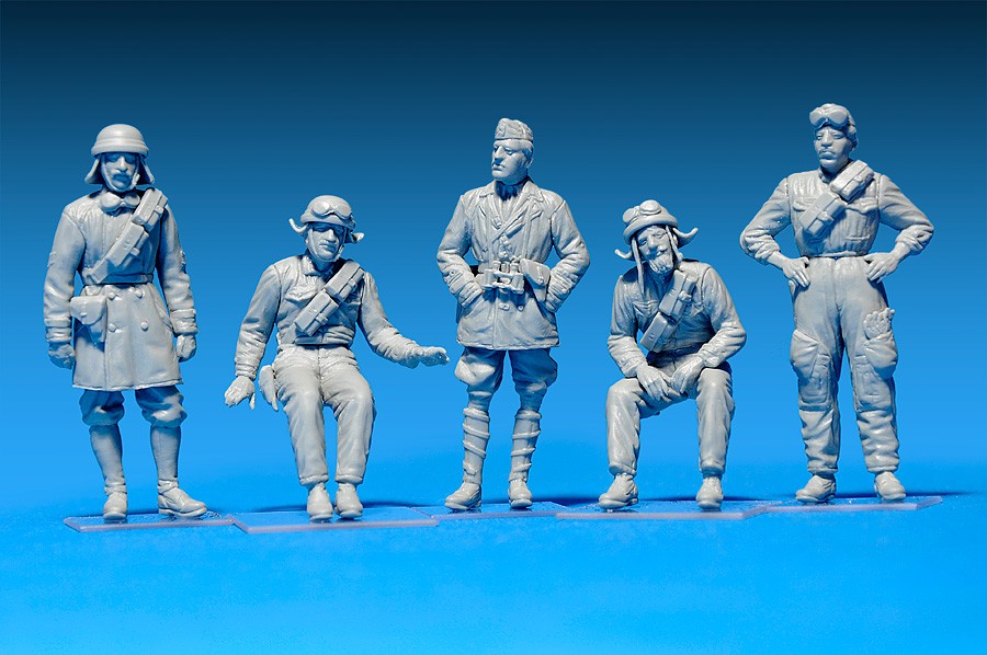 MiniArt 35500 1:35 İtalyan Tank Mürettebatı Reçine Kafalar