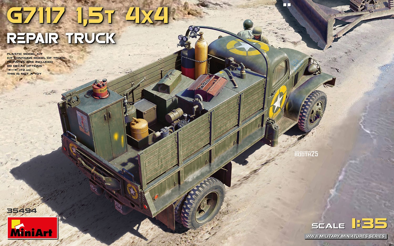 MiniArt 35494 1:35 G7117 1,5t 4x4 Tamir Kamyon Maketi