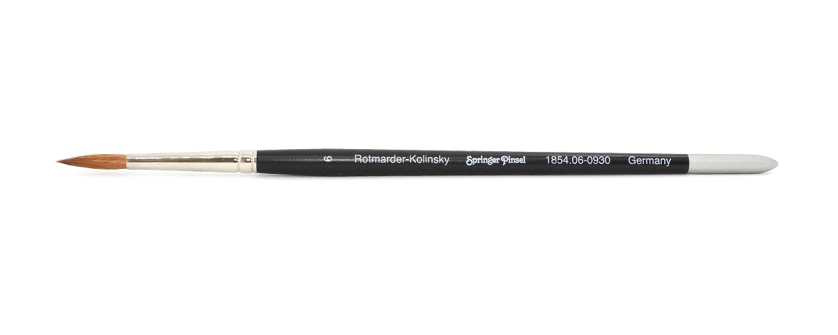 Springer Pinsel Künstler-Aquarellpinsel Kolinsky Fırça 06