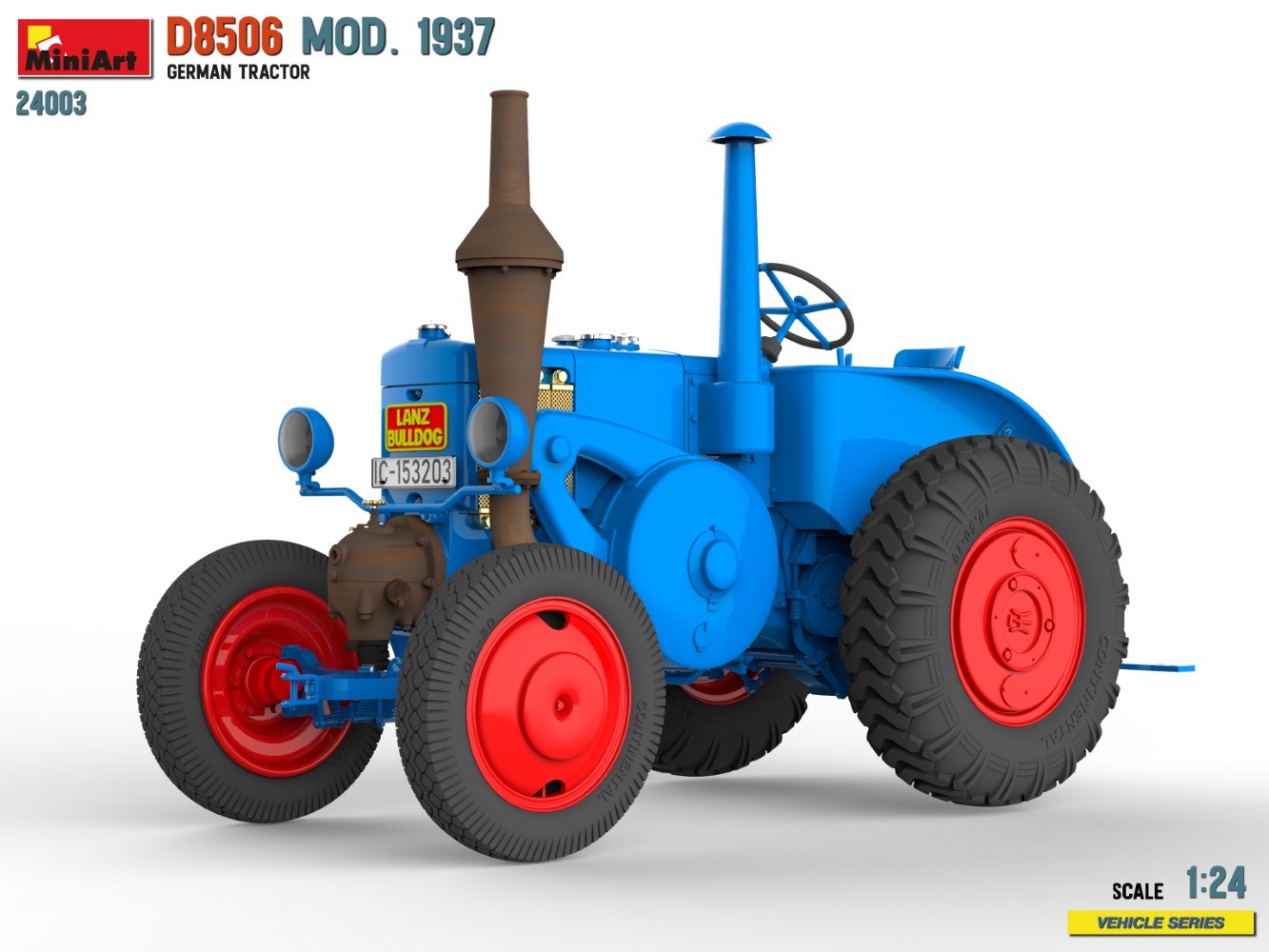 MiniArt 24003 1:24 Alman Traktör D8506 Mod.1937 1:24