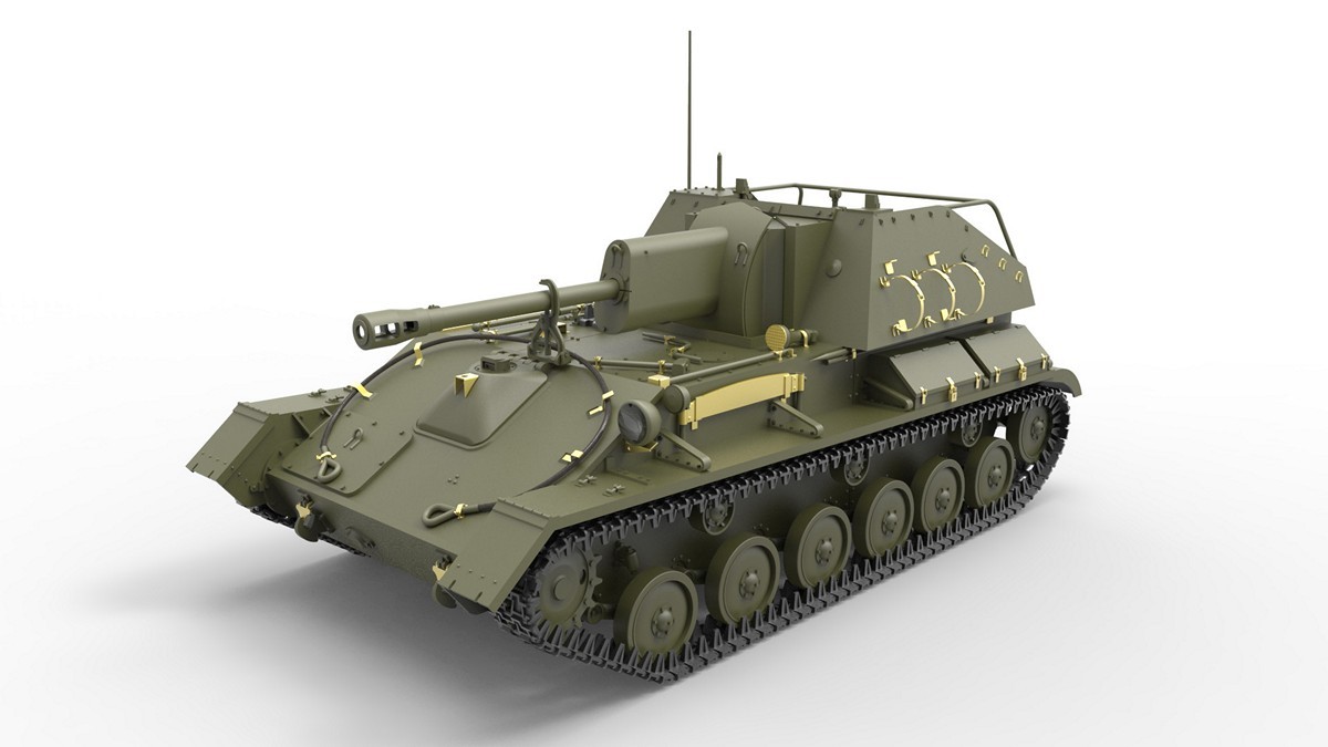 MiniArt 35262 1:35 SU-76M. Mürettebat ile birlikte. Özel Üretim
