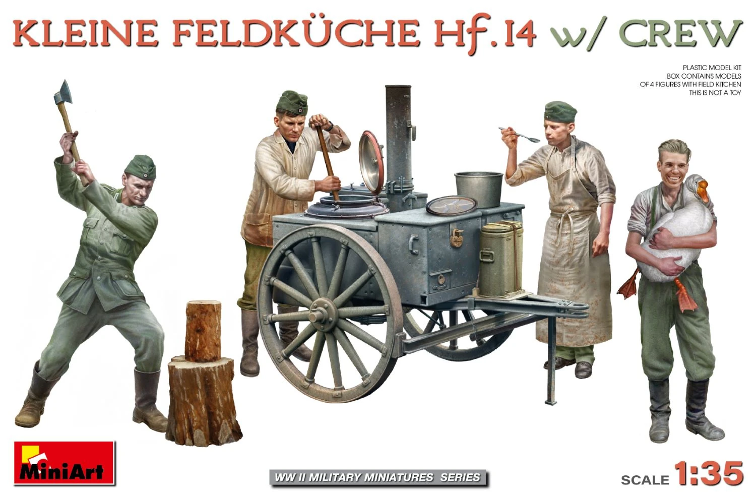 MiniArt 53011 1:35 Mürettebat ile Küçük Saha Mutfağı Hf. 14. Maketi