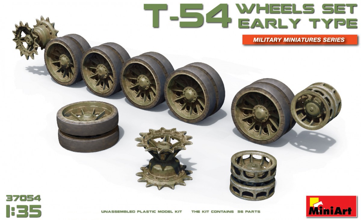 MiniArt 37054 1:35 T-54 Tekerlek Seti. Early Type