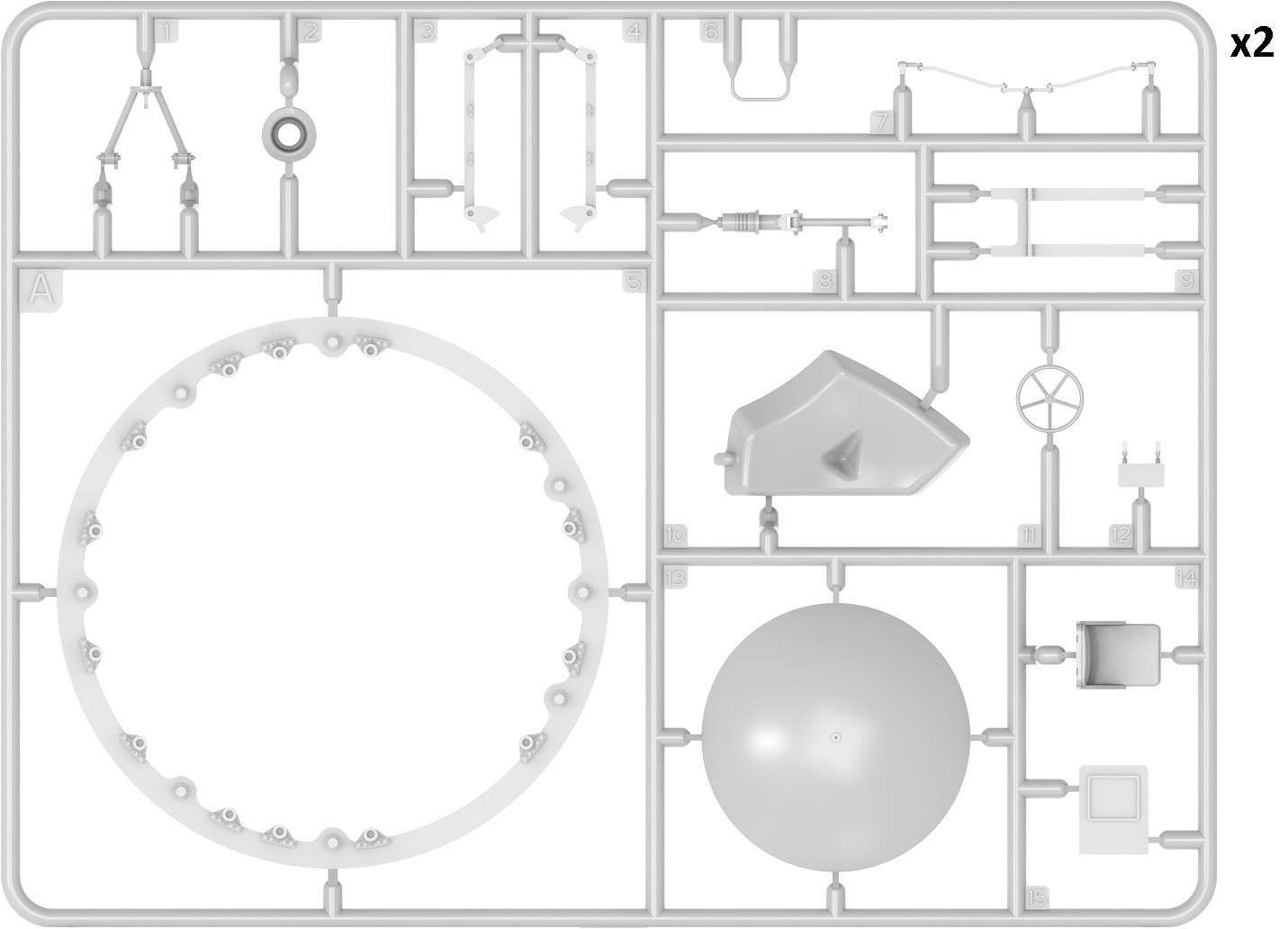 MiniArt 40003 1:35 Küre Biçiminde Savaş Araç Maketi (TsAMO Projesi) Interior Kit