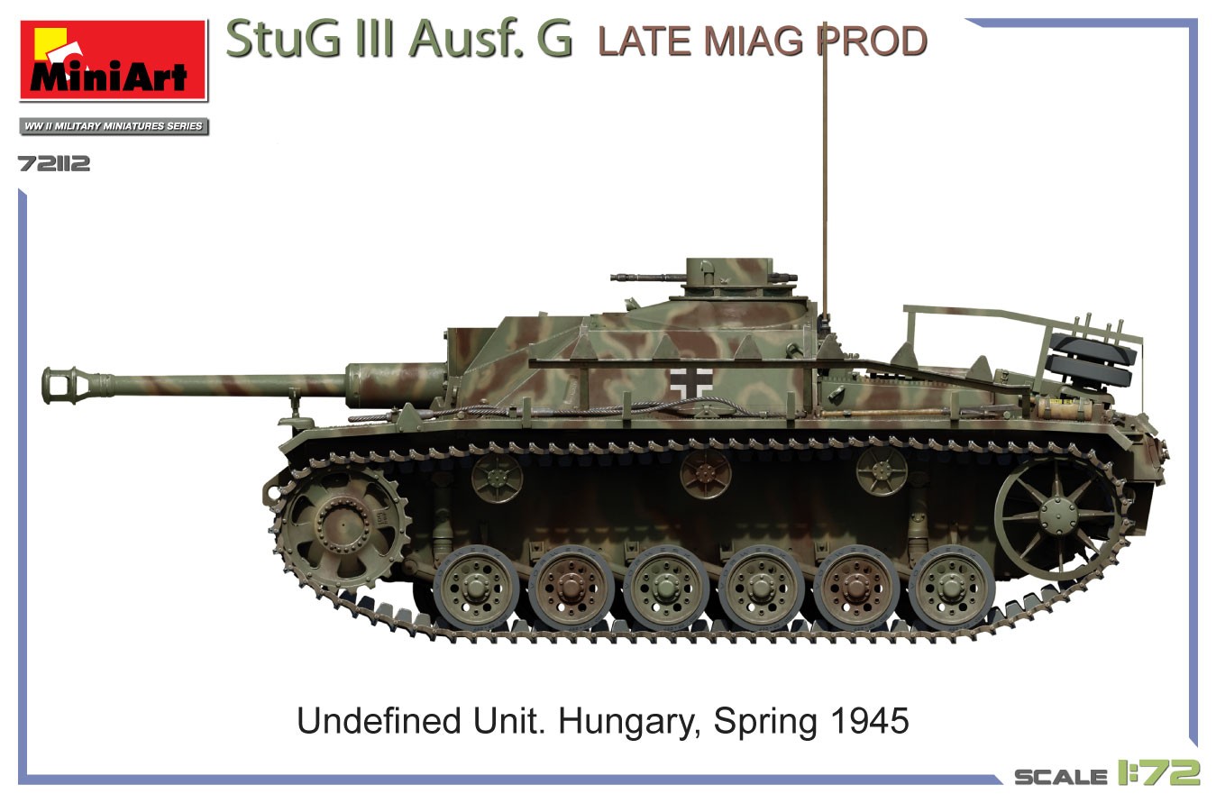 MiniArt 72112 1:72 StuG III Ausf. G Son Miag Üretimi Tank Maketi