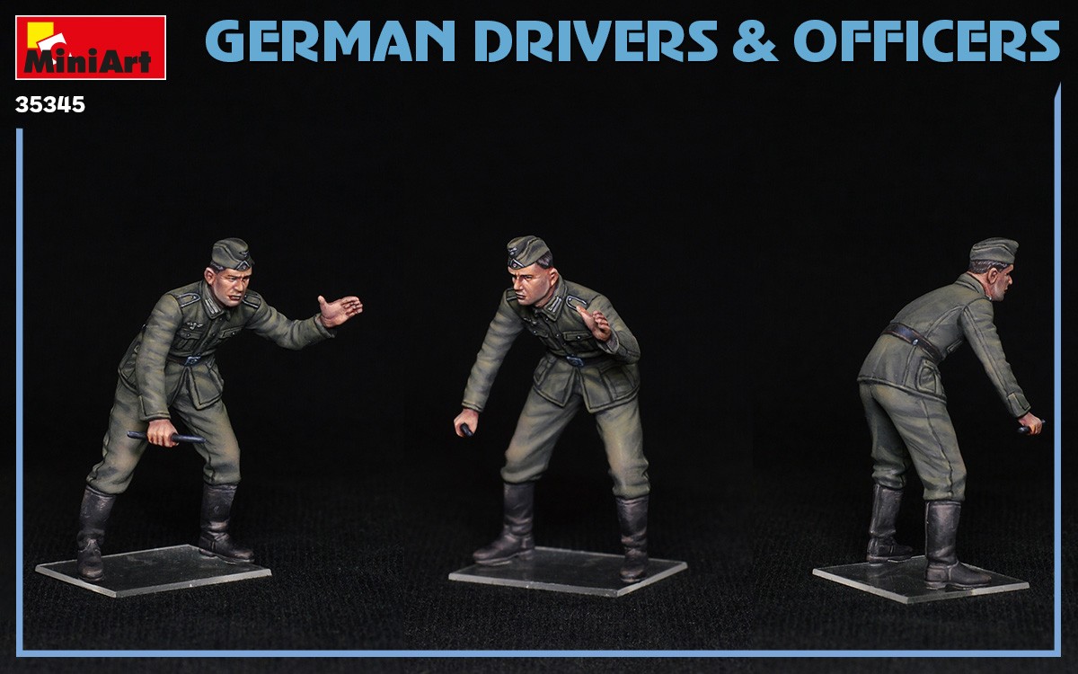 MiniArt 35345 1:35 Alman Şoför ve Memurlar