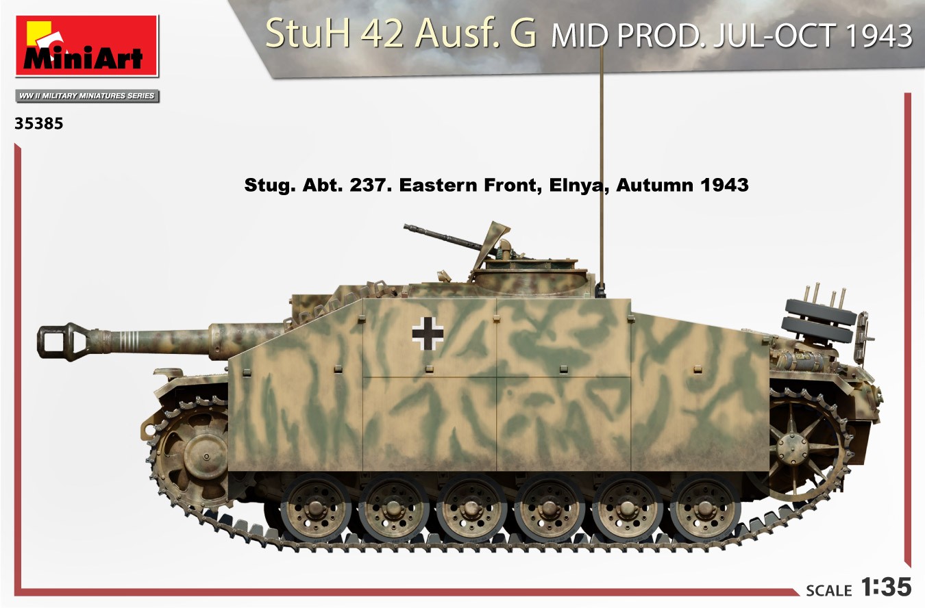 MiniArt 35385 1:35 1:35 StuH 42 Ausf. G Ara Üretim (Tem-Ekim 1943)