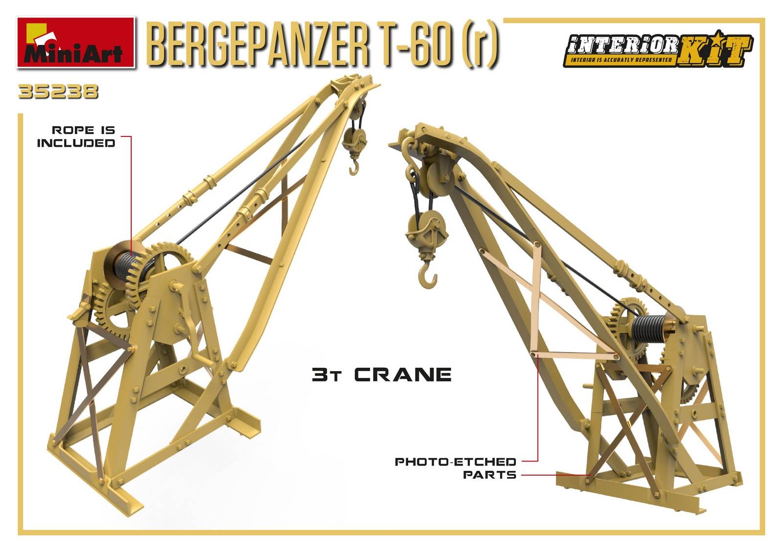 MiniArt 35238 1:35 Bergepanzer T-60 (r) Interior Kit