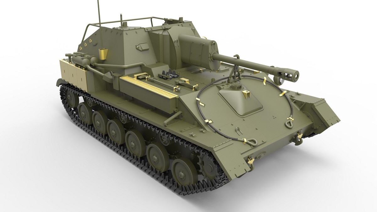 MiniArt 35262 1:35 SU-76M. Mürettebat ile birlikte. Özel Üretim