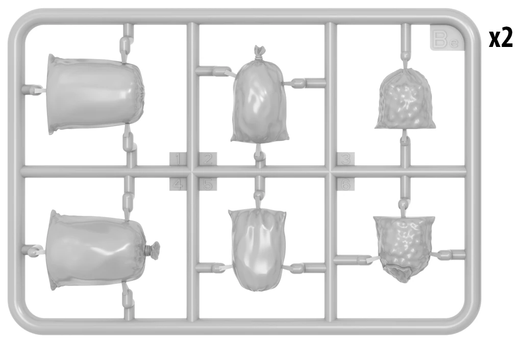 MiniArt 35586 1:35 Çuval (Kum, Çimento, Sebze, Un vb.)