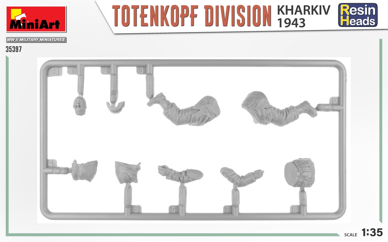MiniArt 35397 1:35 TotenKopf Tümeni. Kharkov 1943. Reçine Başlı