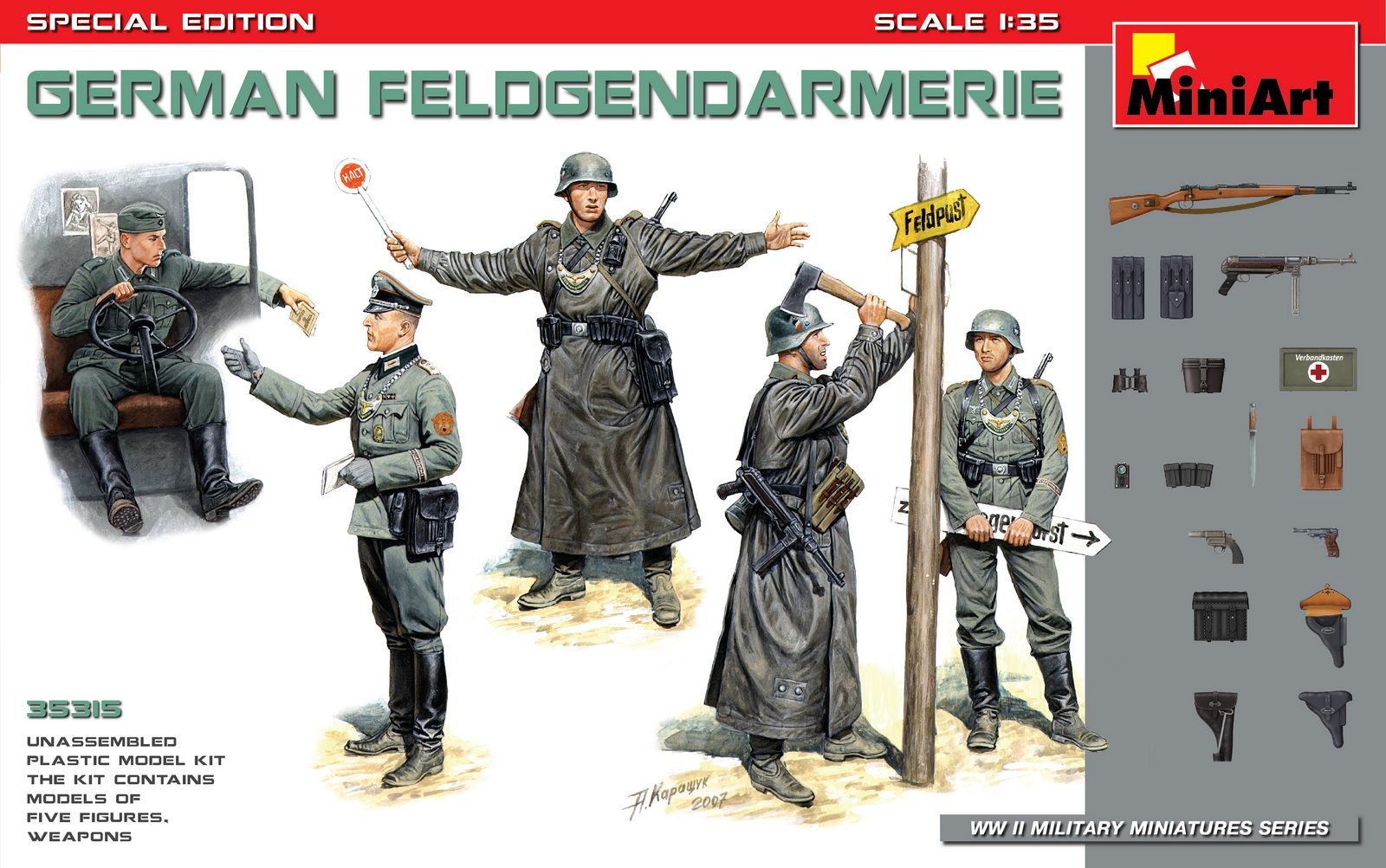 MiniArt 35315 1:35 Alman Jandarma Ekibi. Özel Üretim