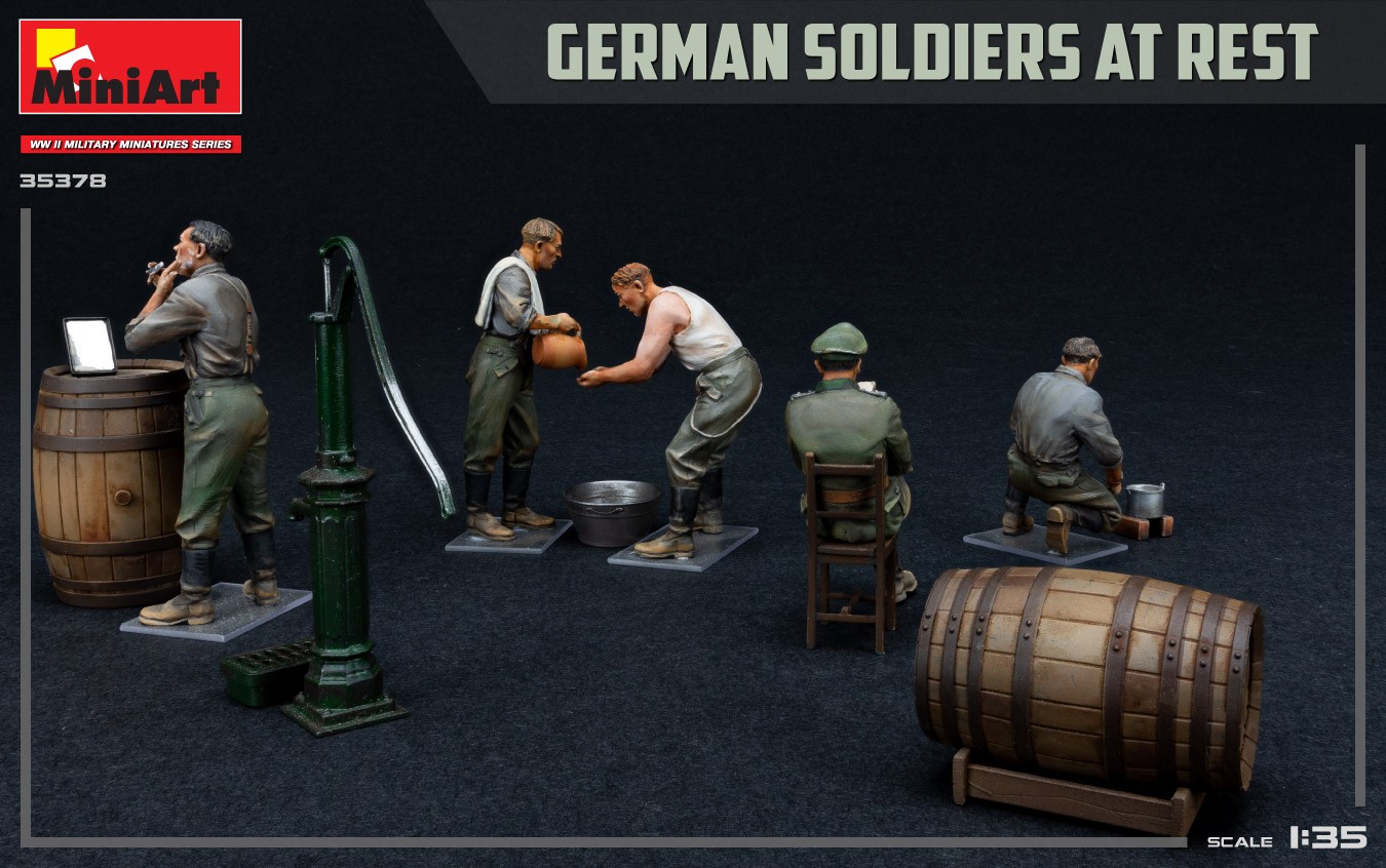 MiniArt 35378 1:35 Moladaki Alman Askerleri-Özel Üretim