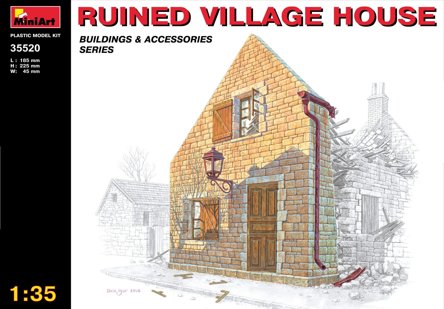 MiniArt 35520 1:35 Köy Evi Yıkıntısı