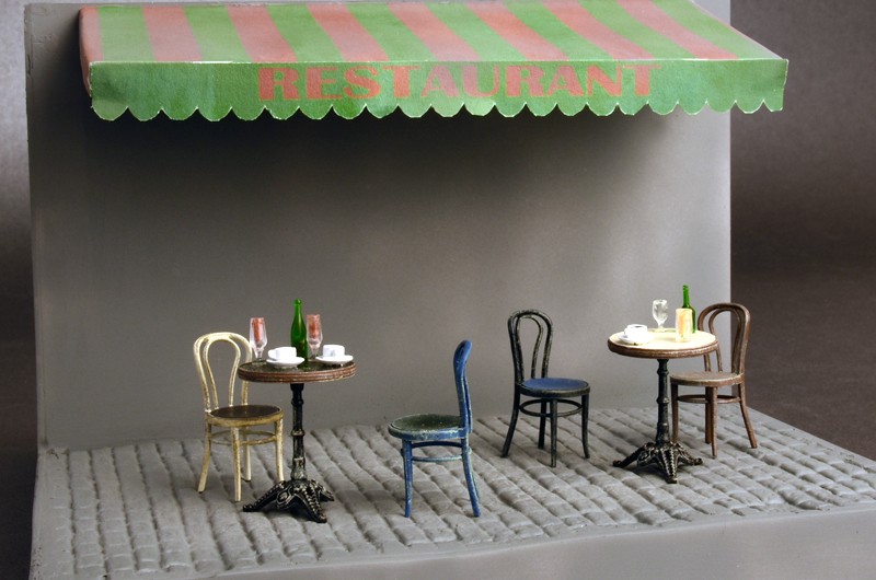 MiniArt 35569 1:35 Kafe Mobilyaları ve Yemek Gereçleri