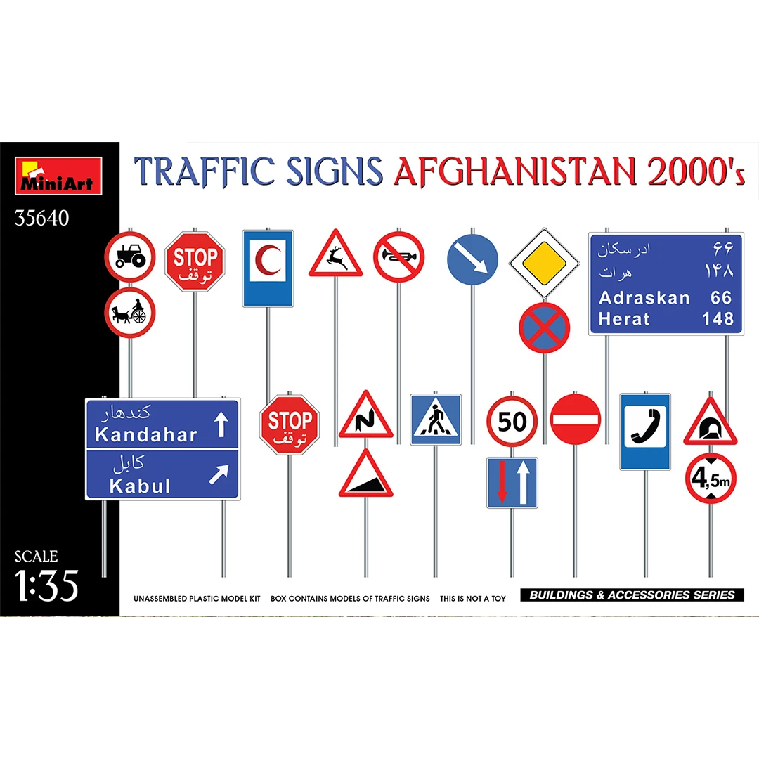 MiniArt 35640 1:35 Afganistan Trafik İşaretleri 2000ler